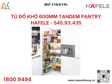 Phụ kiện Hafele cho tủ bếp đứng ngăn kéo lọt lòng có kệ cửa và rổ treo 545.93.435